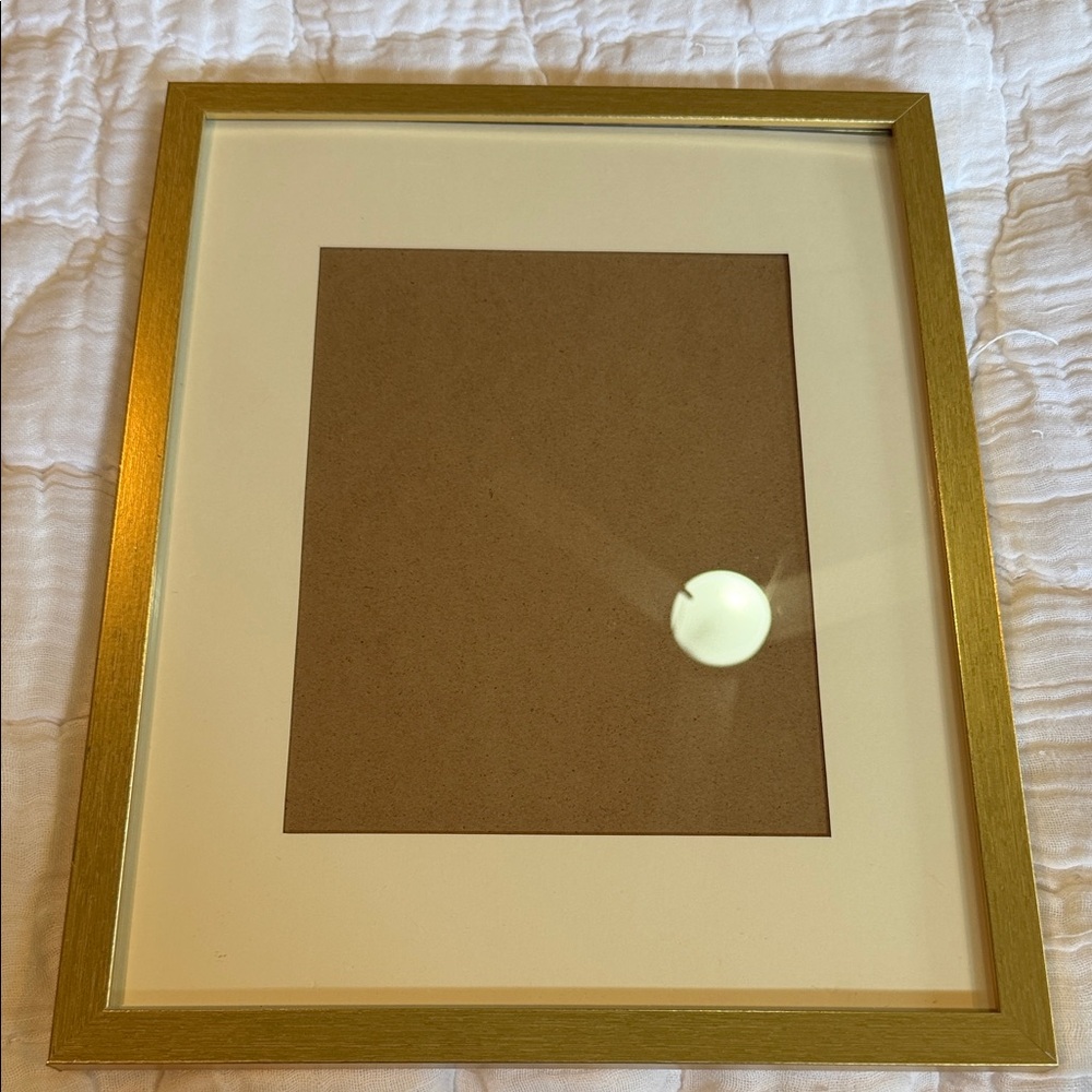 Gold Picture Frame with White Mat - Home Accents